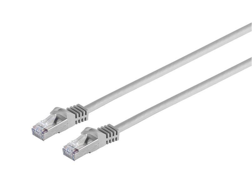 MicroConnect CAT7 S/FTP Omrežni Kabel 0,5m, Siv