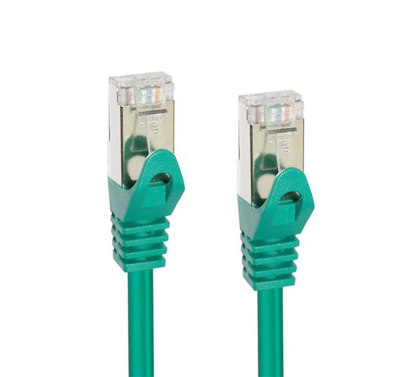 MicroConnect CAT7 S/FTP Omrežni Kabel 10m, Zelen