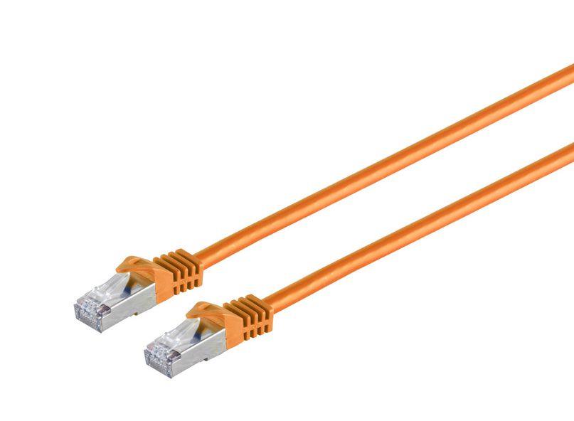 MicroConnect CAT7 S/FTP Omrežni Kabel 20m, Oranžen
