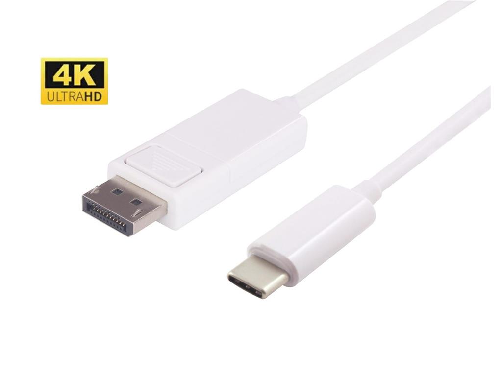 MicroConnect Kabel USB-C Displayport, Bel, 1m