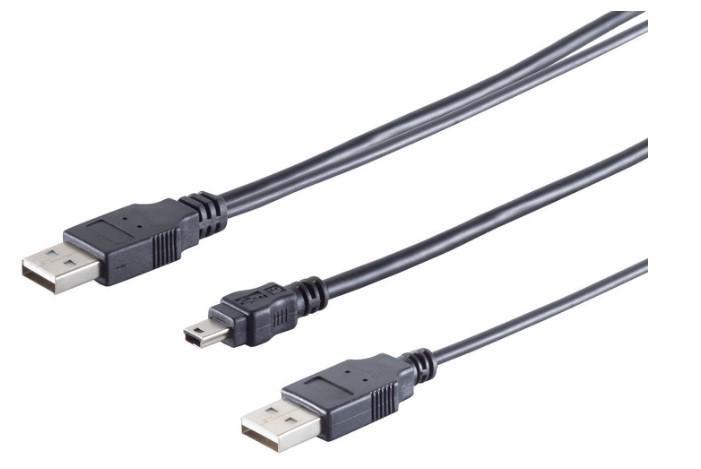 MicroConnect Kabel USB2.0 x A vtič - 5 pin mini B