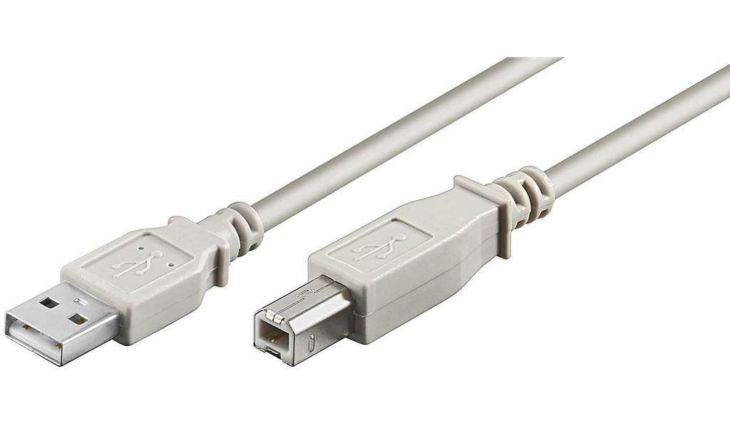 MicroConnect Kabel USB2.0 A-B 5m M-M