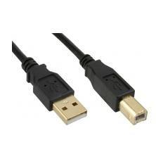 MicroConnect Kabel USB2.0 A-B 5m M-M Goldplated
