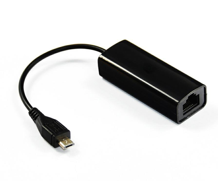 MicroConnect Adapter USB MICRO - Ethernet, črn