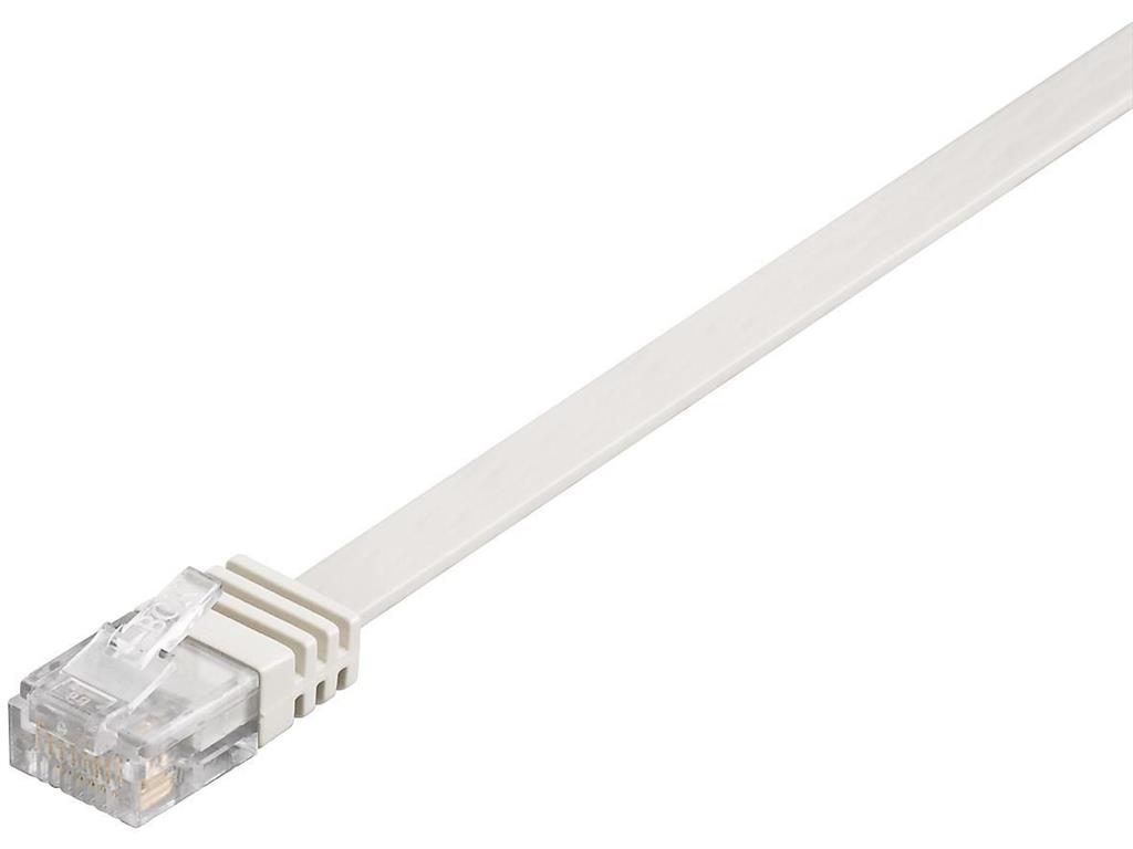 MicroConnect Kabel U/UTP CAT6 0.25M Bel ploščat