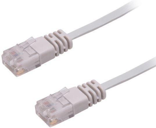 MicroConnect Kabel U/UTP CAT6 0.50M Siv ploščat