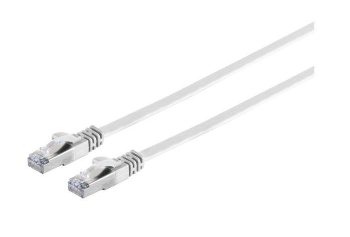 MicroConnect Kabel U/UTP CAT6A 5M Bel ploščat