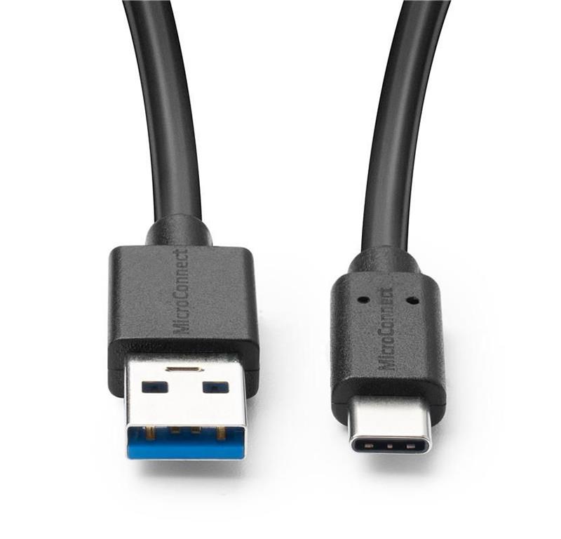 MicroConnect Kabel USB C-A 3.2 Gen 2, 0.25m