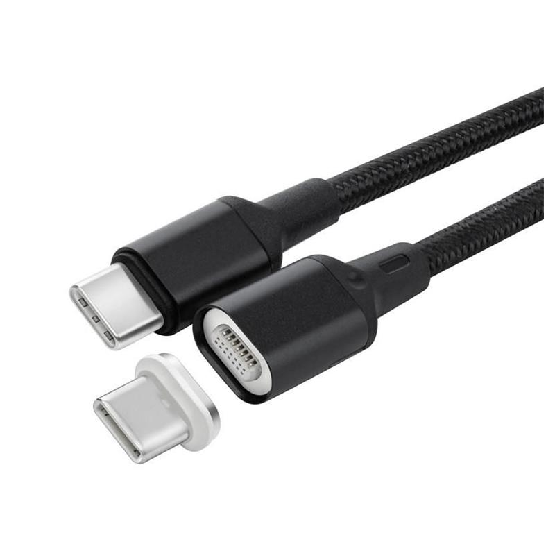MicroConnect Kabel USB-C Magnet, 1m, Črn