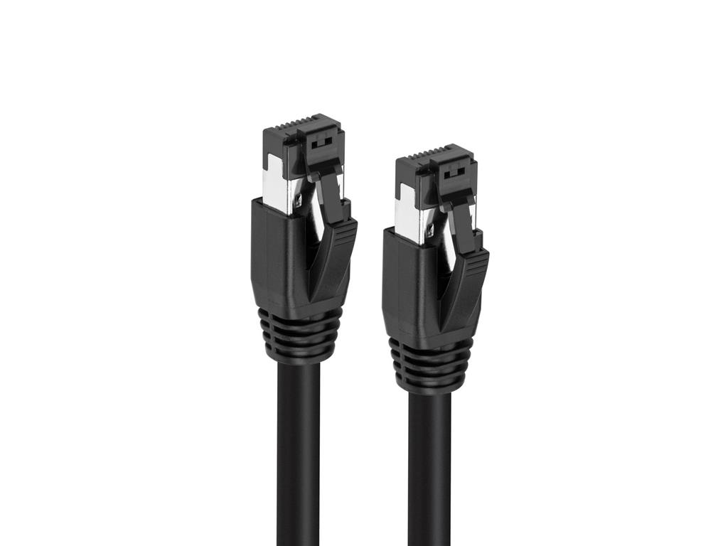 MicroConnect Kabel CAT8.1 S/FTP 0,25m Črn
