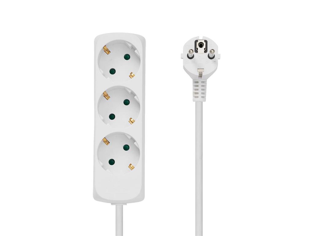 MicroConnect Razdelilnik 3 vtičnice, 5m