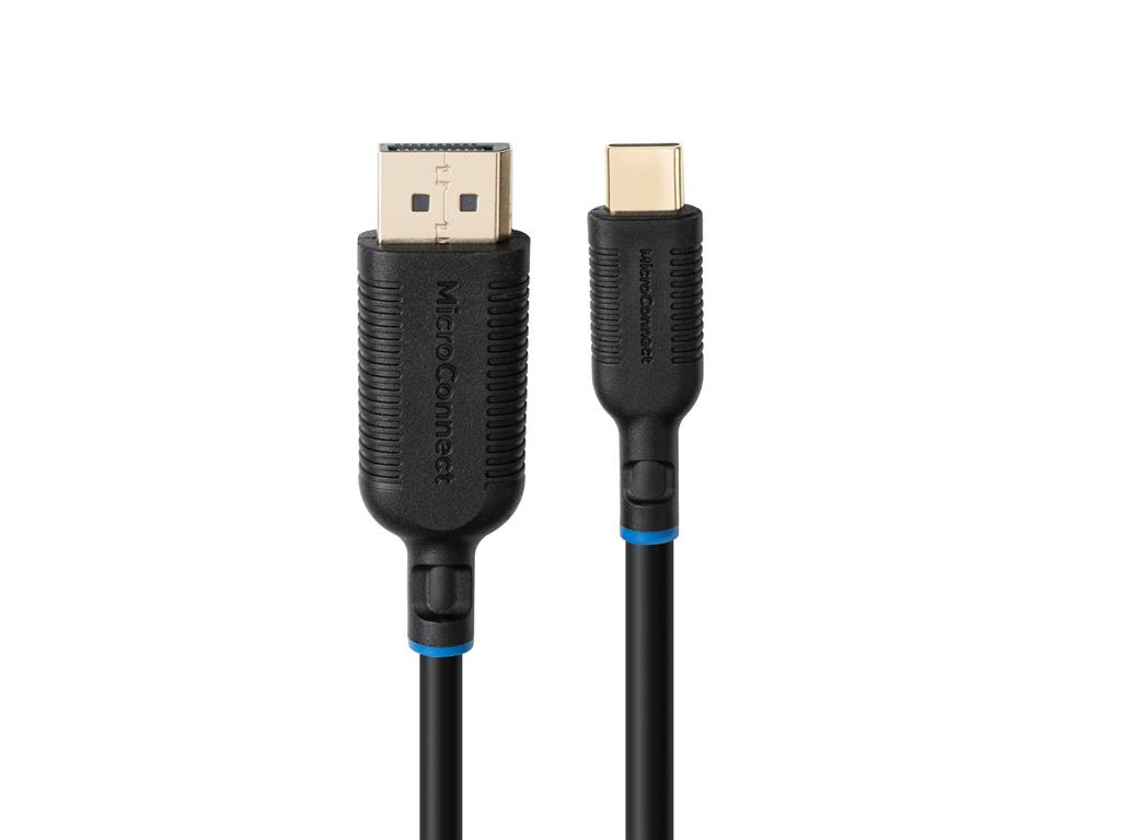 MicroConnect Kabel USB-C Displayport, Črn, 1m