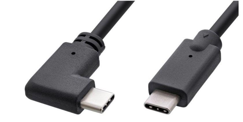 MicroConnect USB-C Kabel 1m, 3.2 Gen2, en konec kotni