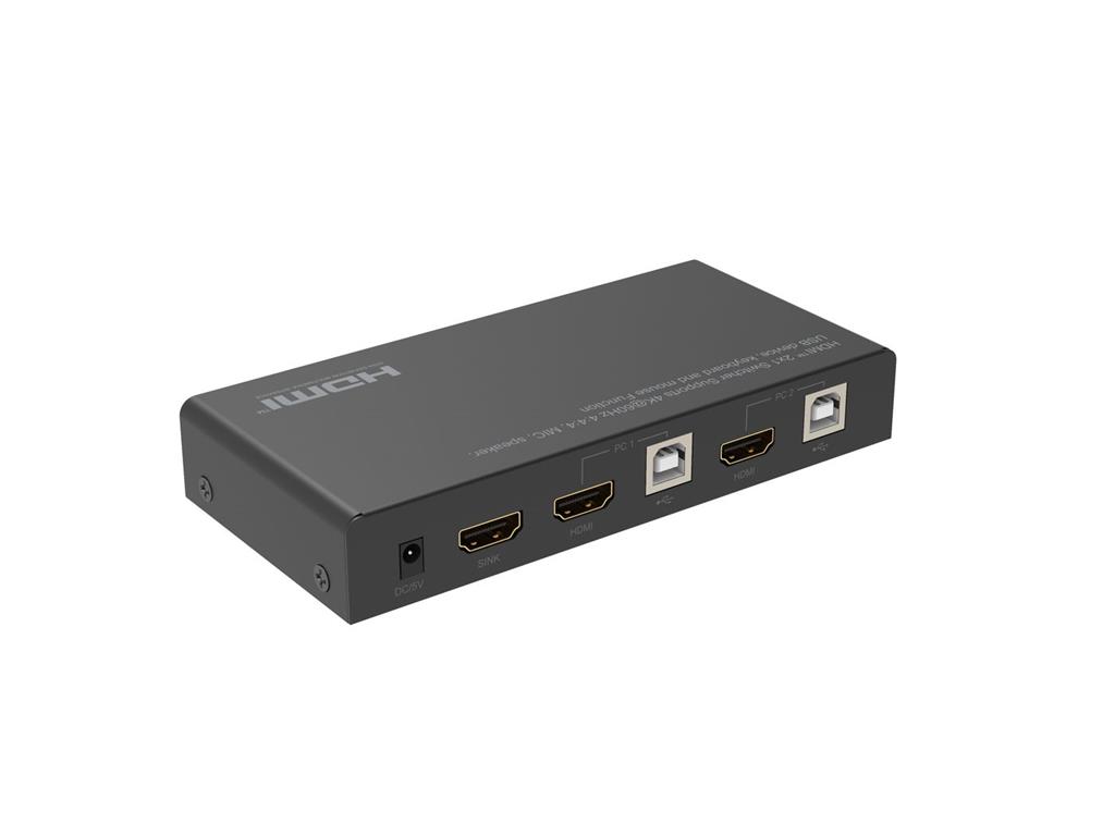 MicroConnect 4K@60Hz HDMI KVM switch, 2x1, 4:4:4