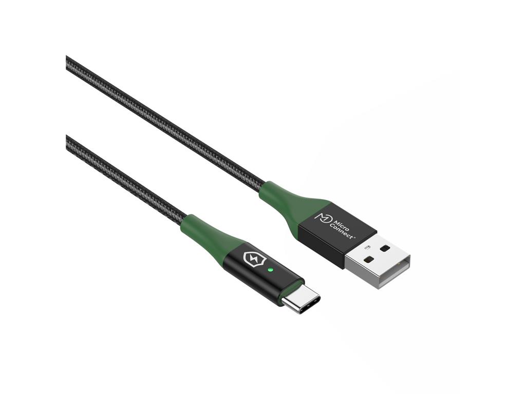 MicroConnect Pametno polnjenje kabel USB A-C, 1m