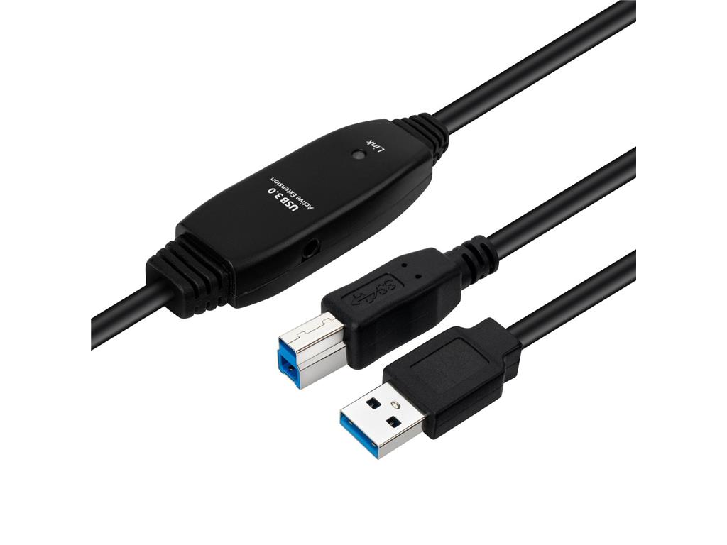 MicroConnect Kabel aktivni USB 3.2 Gen 1 A-B 7m M-M