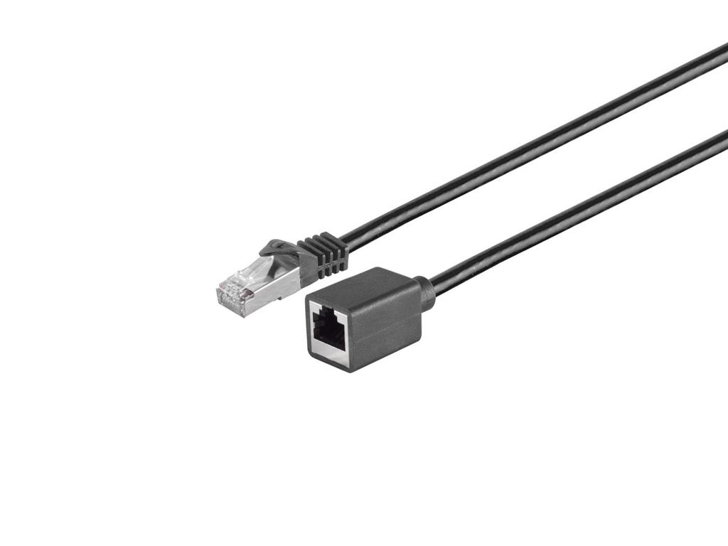 MicroConnect Kabel CAT7 S/FTP LSZH 0.5m Črn