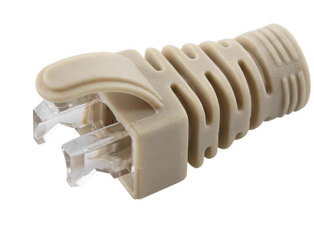 MicroConnect Zaščitni tulec Cat5e/6/6A do 6,5mm siv