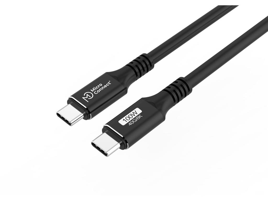 MicroConnect Premium kabel USB C-C USB4 Gen3x2, 0,25m
