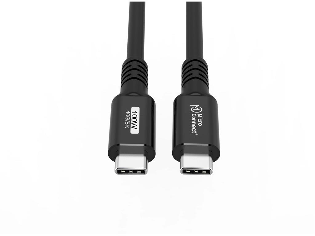 MicroConnect Premium kabel USB C-C USB4 Gen3x2, 0,25m