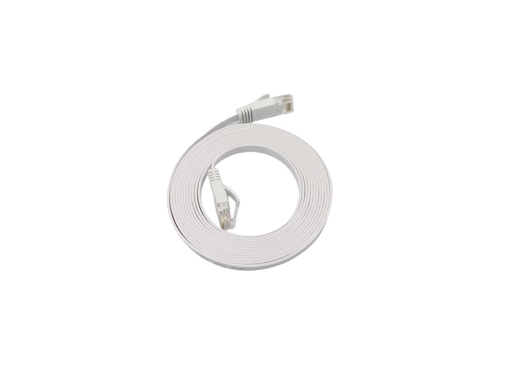 MicroConnect Kabel U/UTP CAT6A 3M Bel ploščat LSZH