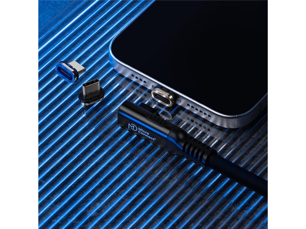 MicroConnect Premium magnetni kabel USB C-C, 1m