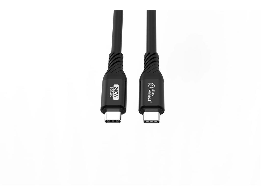 MicroConnect Premium kabel USB C-C USB4 Gen4x2, 0,5m