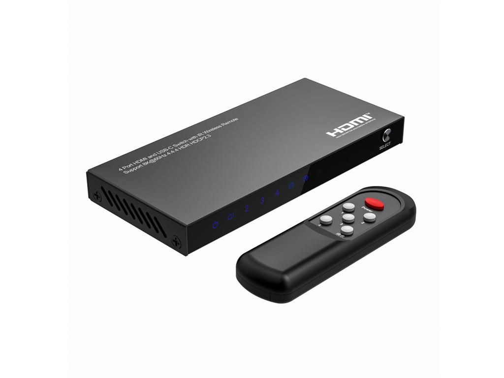 MicroConnect 8K@60Hz USB-C in HDMI Switch 4x1
