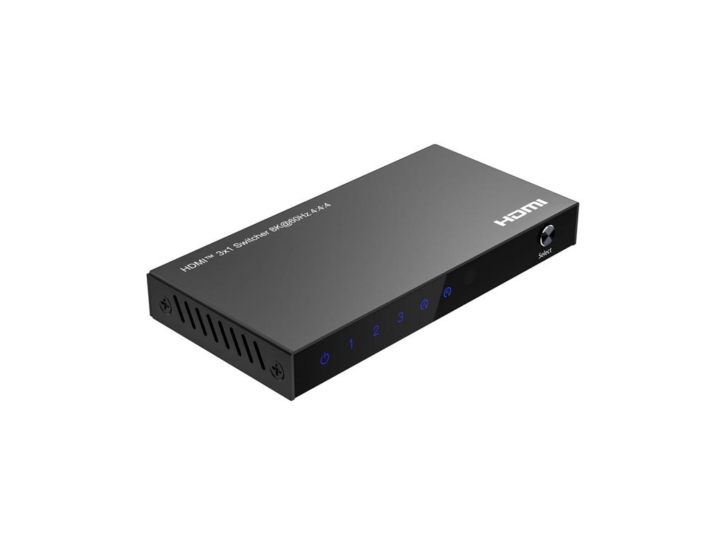 MicroConnect 8K@60Hz HDMI Switch 3x1, HDCP 2.3