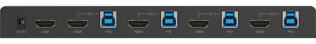 MicroConnect 4K@60Hz HDMI KVM switch