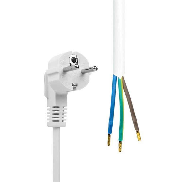 Schuko kabel Open End 5m, bel