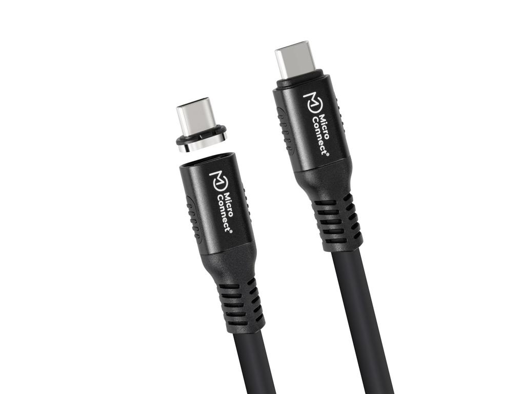 MicroConnect Premium magnetni kabel USB C-C, 0,15m