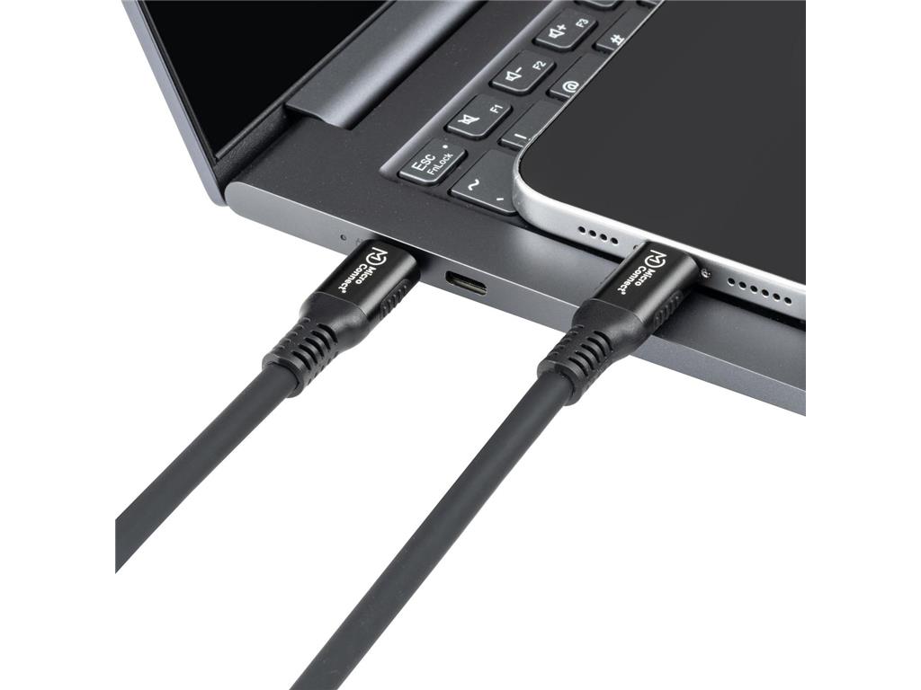 MicroConnect Premium magnetni kabel USB C-C, 0,15m