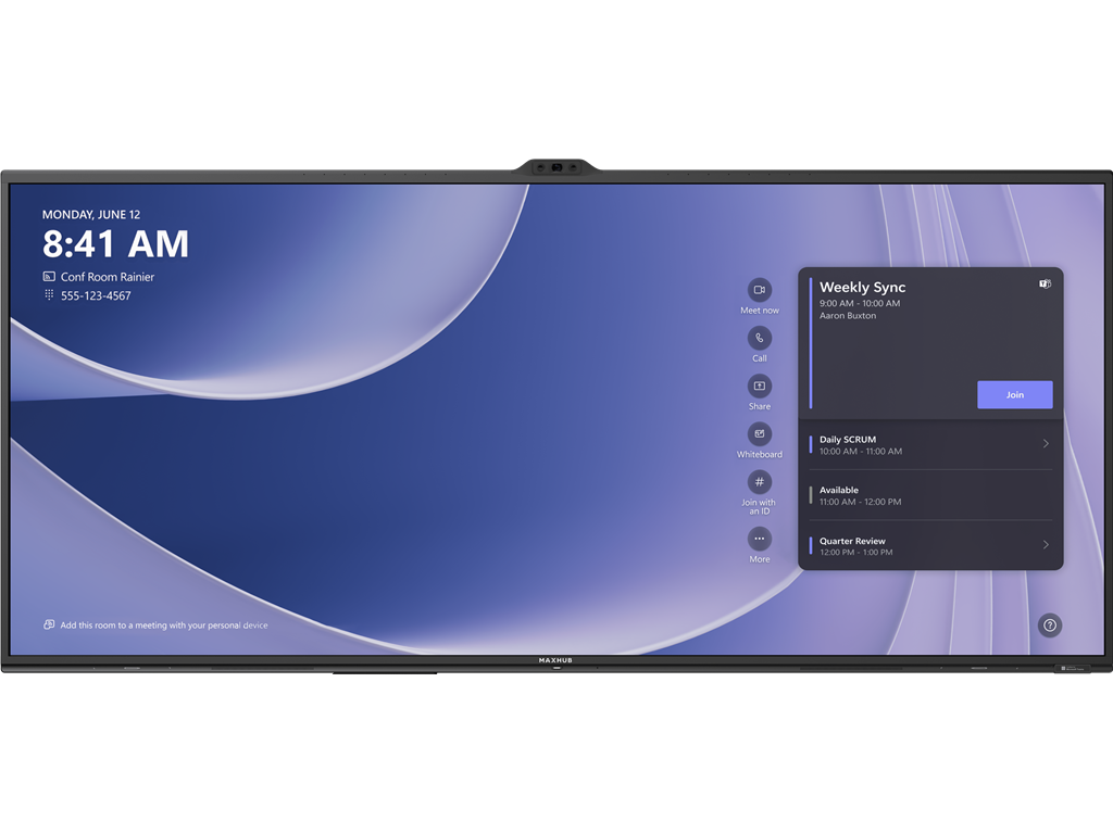 Barco MICROSOFT TEAMS ROOM interaktivni zaslon
