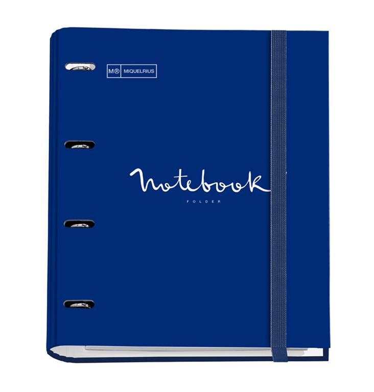 MiquelRius Kartonska rinčna mapa z blokom t.modra