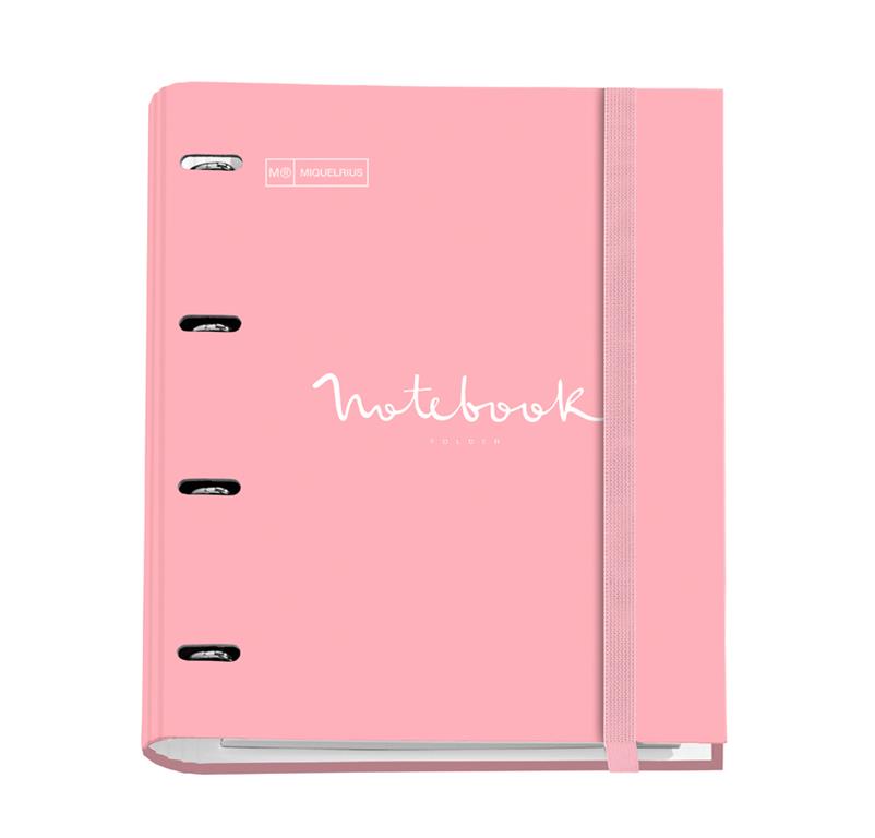 MiquelRius Kartonska rinčna mapa z blokom roza