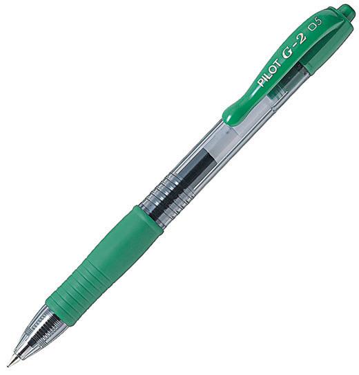 Pilot Gel roler G-2 0,5 zelen