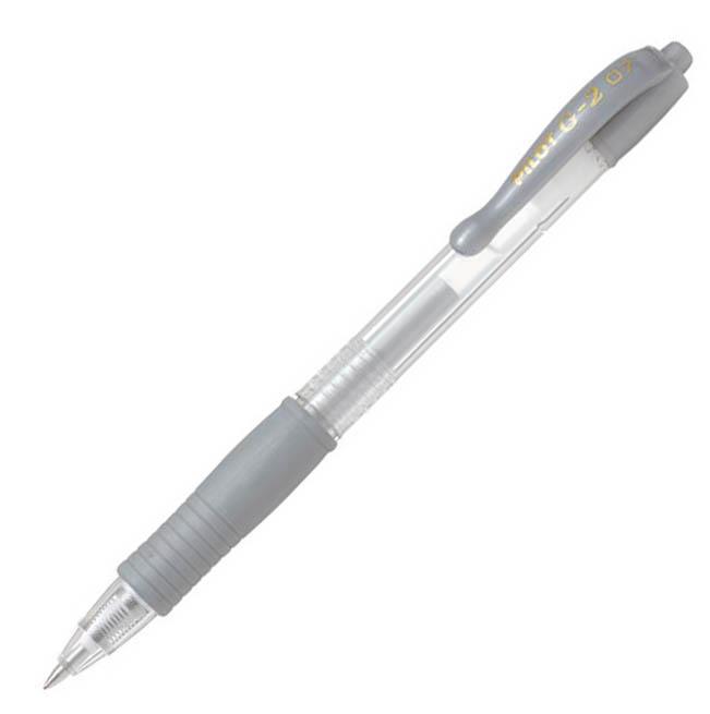 Pilot Gel roler G-2 0,7 metallic srebrn