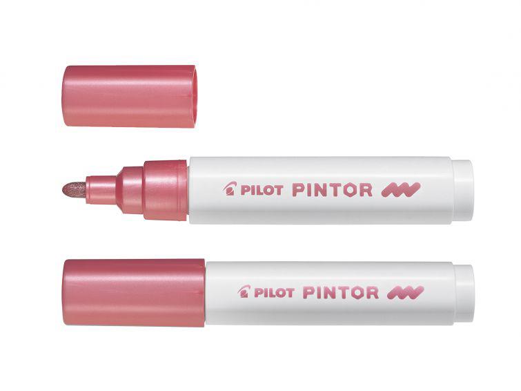 Pilot Marker Pintor MEDIUM, Metal roza