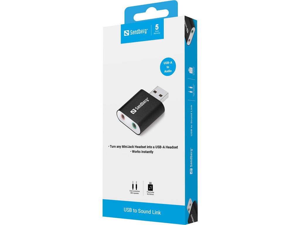 Sandberg Avdio adapter USB - Sound Link