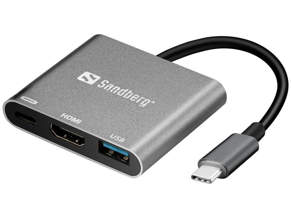 Sandberg USB-C mini priključna postaja HDMI+USB