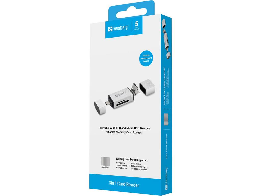 Sandberg Pametni čitalnik kartic