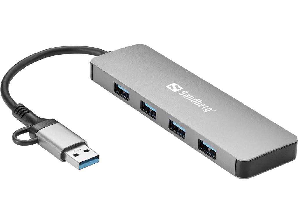 Sandberg USB-C/A na 4xUSB 3.0 razdelilnik