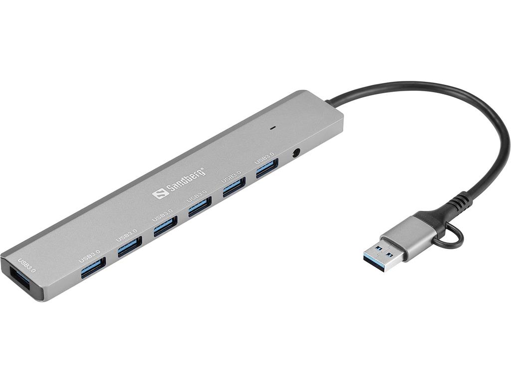Sandberg USB-C/A na 7 x USB 3.0 razdelilnik