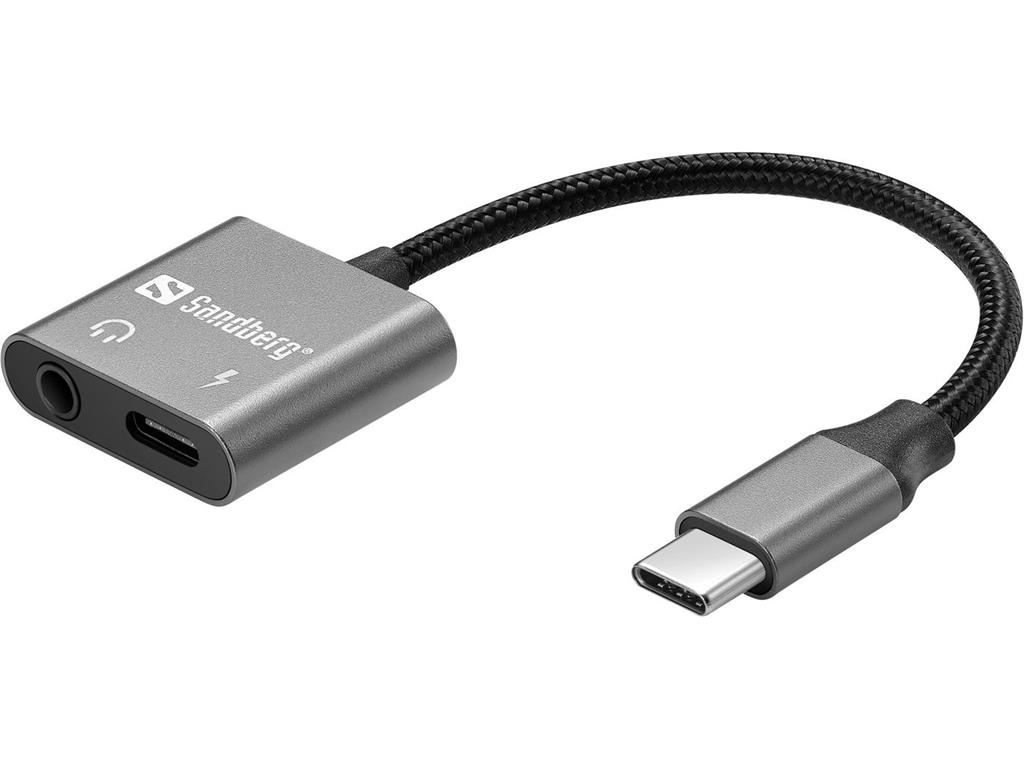 Sandberg Avdio adapter USB-C - slušalke + USB-C