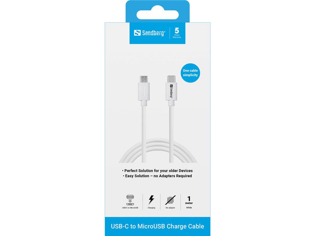 Sandberg USB-C to MicroUSB Charge Cable 1m