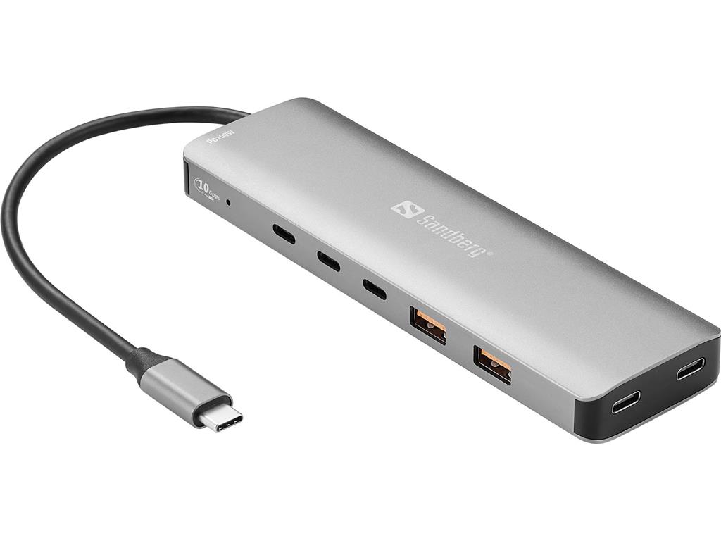 Sandberg USB-C hub razdelilnik 5xUSB-C + 2xUSB-A