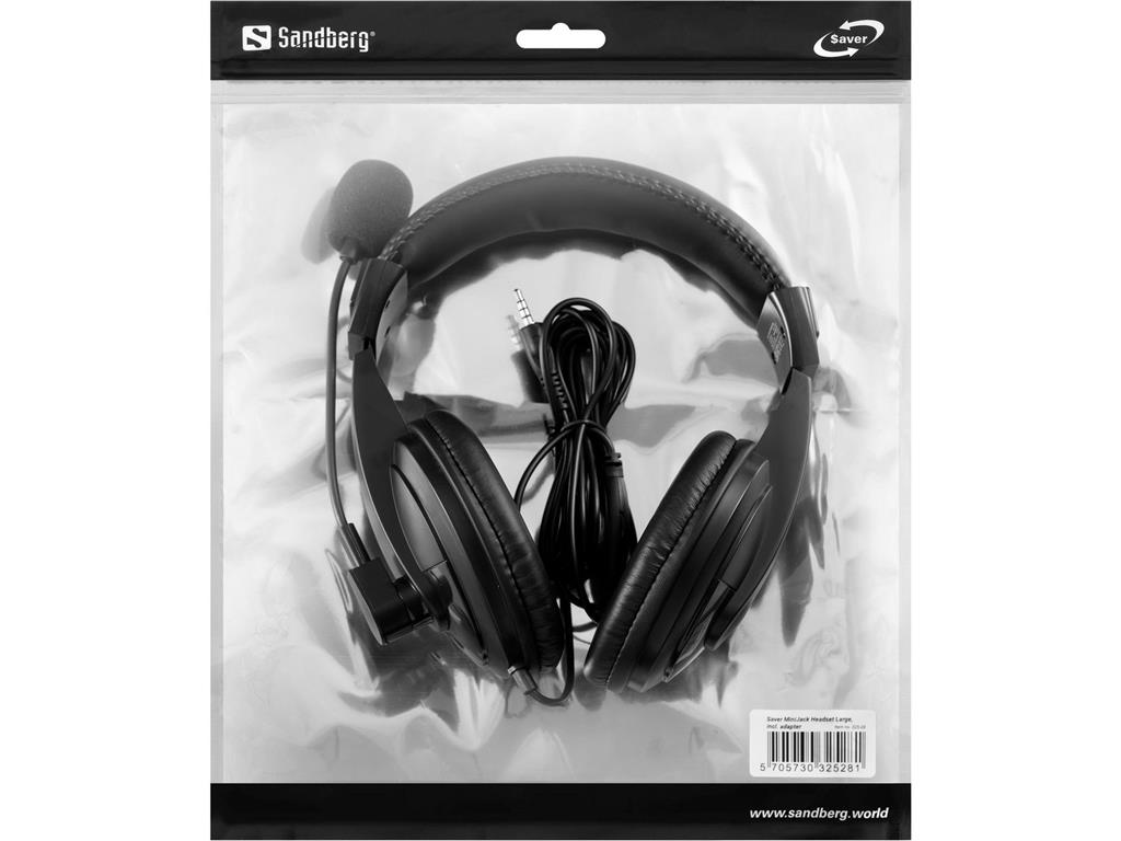 Sandberg Saver MiniJack slušalke (velike)