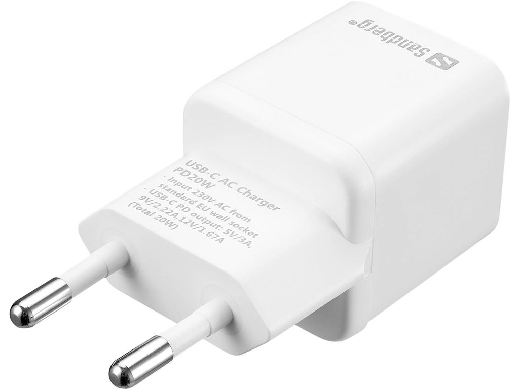 Sandberg USB-C AC polnilec PD20W EU