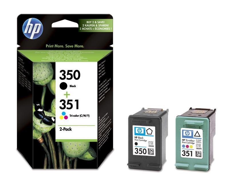  KOMPLET ČRNIL HP ČRNA 350 IN BARVNA 351